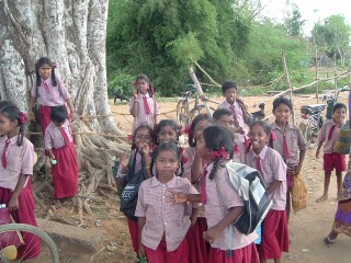 I bambini in Sud India