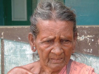 Vecchia in Sud India
