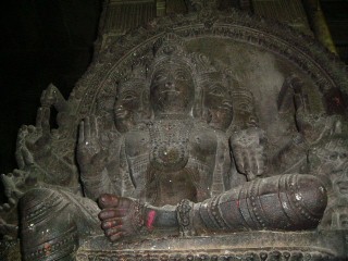 Statua nel tempio in Sud India