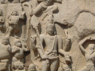 Statua nel tempio in Sud India