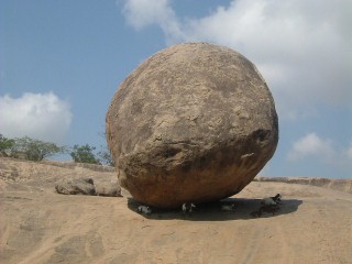 Roccia ferma in Sud India